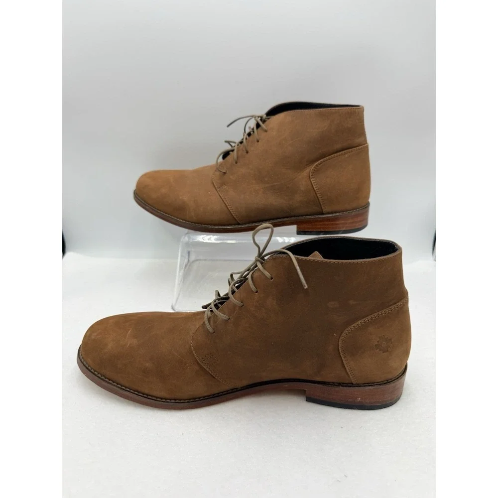 Nisolo Everyday Chukka Boots‎ Mens 10 Tobacco Leather Casual Business